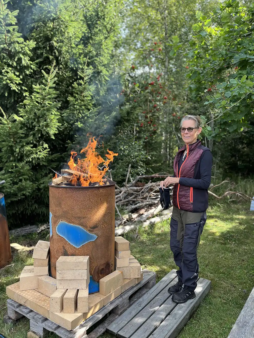 Tunnbränning, Margareta Henningsson, MargreH Tunnbränning, Margareta Henningsson, MargreH vid Vänerns kant